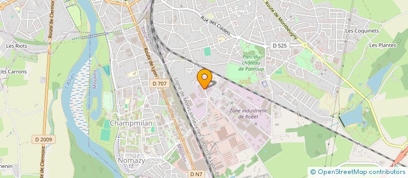 localisation de l'entreprise LAM  YZEURE