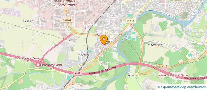 localisation de l'entreprise LAM à CARCASSONNE