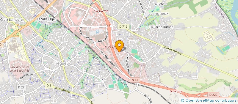 localisation de l'entreprise LAM à TREGUEUX