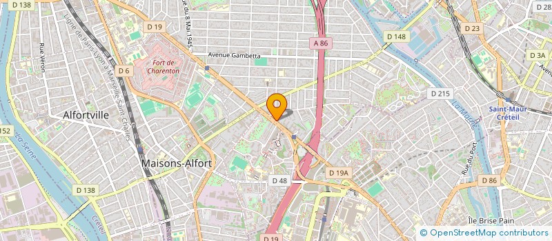 localisation de l'entreprise LAM  MAISONS-ALFORT