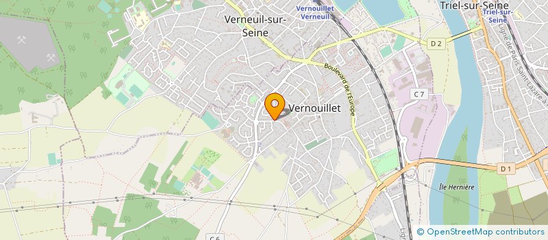 localisation de l'entreprise LAM ALU GRAND PARIS  VERNOUILLET