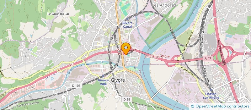 localisation de l'entreprise LAM AUTOMOBILE  GIVORS