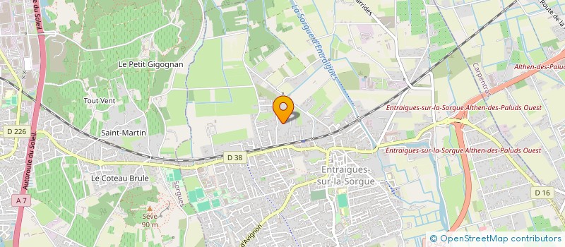 localisation de l'entreprise LAM CHARPENTE  SORGUES