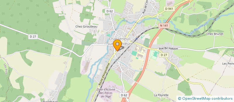 localisation de l'entreprise LAM CONSTRUCTION à CHASSENEUIL-SUR-BONNIEURE
