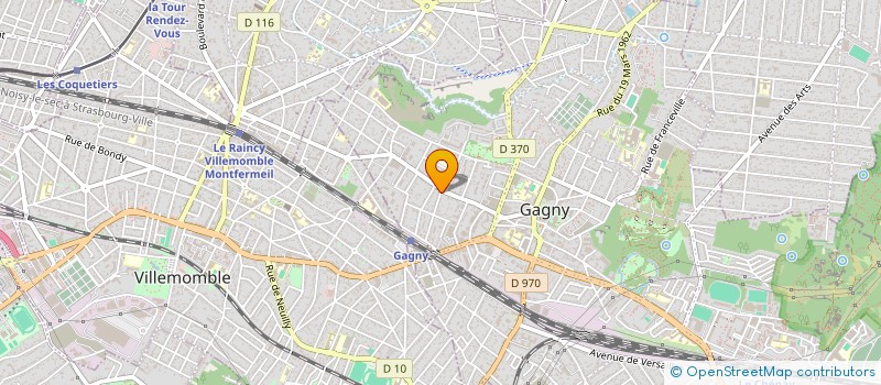 localisation de l'entreprise LAM DESIGN à GAGNY