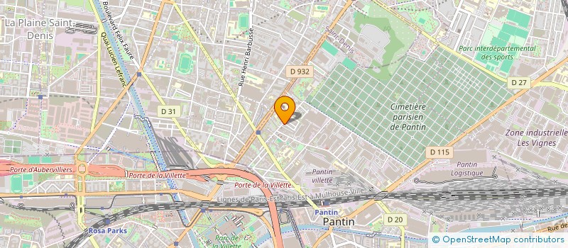 localisation de l'entreprise LAM ELEC à PANTIN