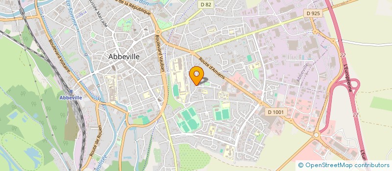 localisation de l'entreprise LAM HOLDING à ABBEVILLE