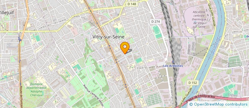 localisation de l'entreprise LAM INVEST à VITRY-SUR-SEINE
