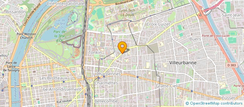 localisation de l'entreprise LAM PATRIMOINE  VILLEURBANNE