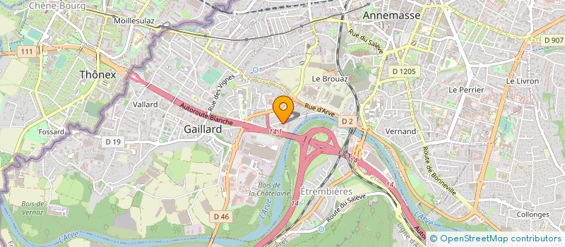 localisation de l'entreprise LAM PLAN S.A.S.  GAILLARD