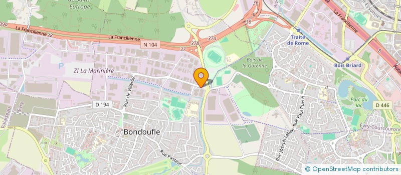 localisation de l'entreprise LAM TRANSLOG à BONDOUFLE