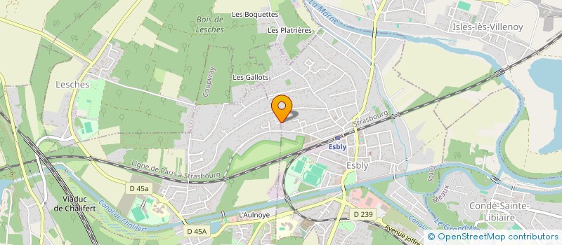 localisation de l'entreprise LAMA à ESBLY