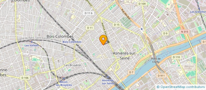 localisation de l'entreprise LAMA à ASNIERES-SUR-SEINE