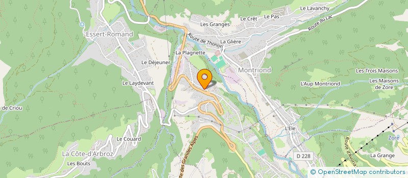 localisation de l'entreprise LAMA à MORZINE
