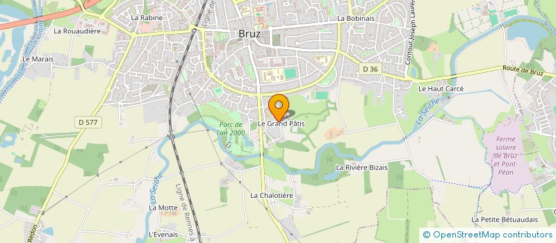 localisation de l'entreprise LAMA  BRUZ