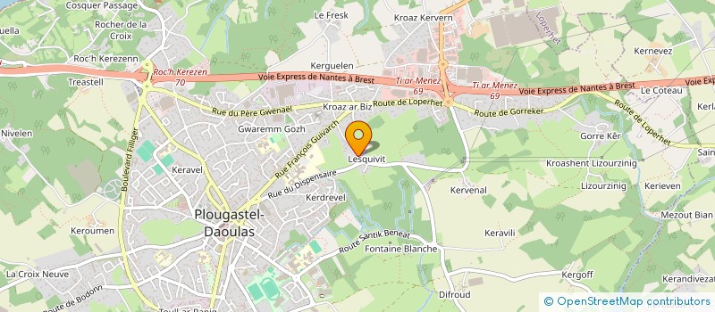 localisation de l'entreprise LAMA  PLOUGASTEL-DAOULAS