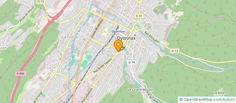 localisation de l'entreprise LAMA BRANCHES à OYONNAX