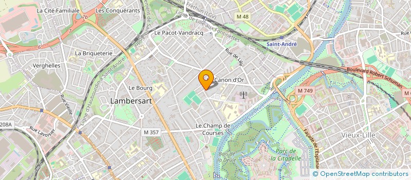 localisation de l'entreprise LAMA : LAMBERSART, ARTISANAT ET METIERS D'ART à LAMBERSART