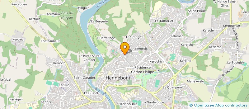 localisation de l'entreprise LAMAAC  HENNEBONT