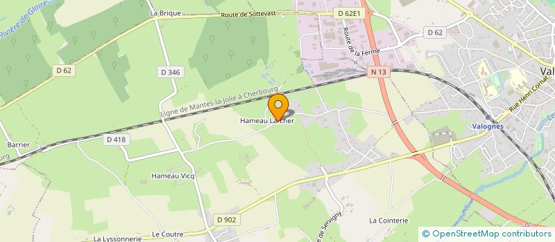 localisation de l'entreprise LAMACHE  YVETOT-BOCAGE