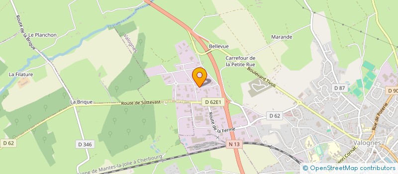 localisation de l'entreprise LAMACHE SERGE à VALOGNES