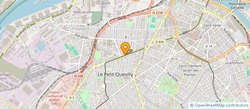 localisation de l'entreprise LAMAD TELECOM à LE PETIT-QUEVILLY