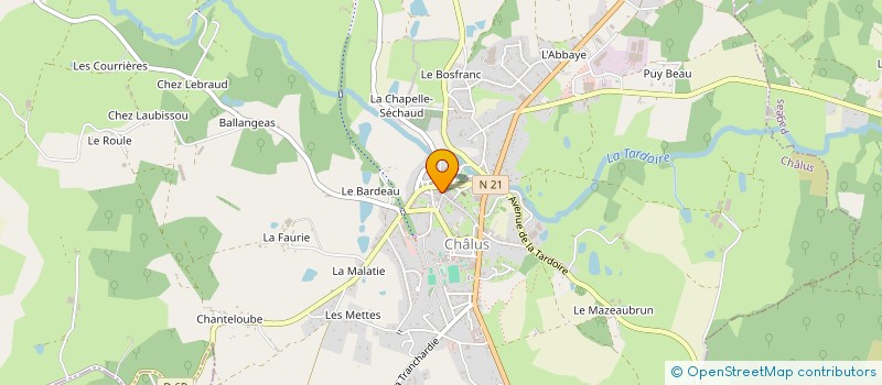 localisation de l'entreprise LAMADATI à CHALUS