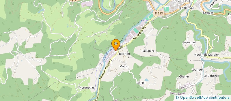 localisation de l'entreprise LAMADIS à LAMASTRE