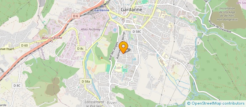 localisation de l'entreprise LAMAGA à GARDANNE