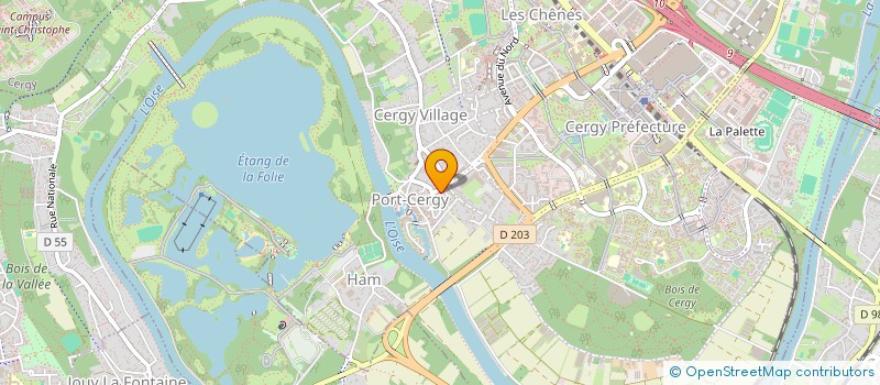 localisation de l'entreprise LAMAGUIOLIE  CERGY