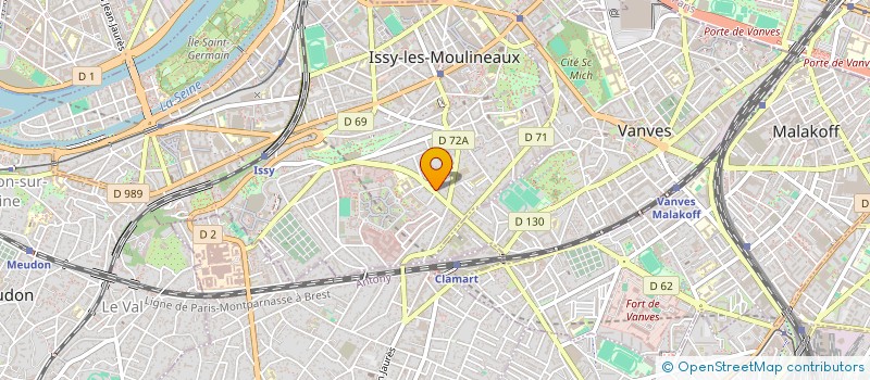 localisation de l'entreprise LAMAJA à ISSY-LES-MOULINEAUX