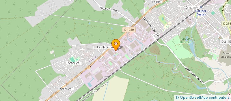 localisation de l'entreprise LAMAJOUR  CESTAS