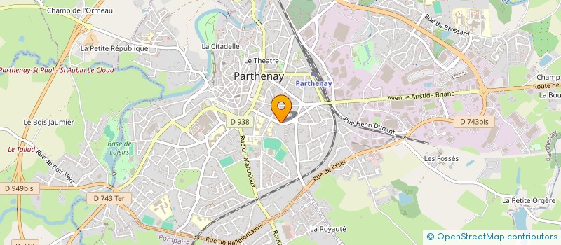 localisation de l'entreprise LAMALENE  PARTHENAY