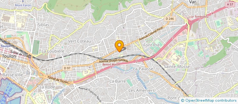 localisation de l'entreprise LAMALGUE STE MARIE  TOULON