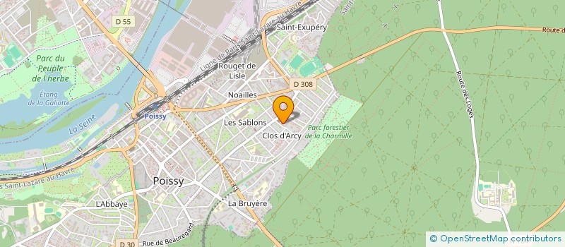 localisation de l'entreprise LAMALI PREPARATION DU SUPPORT  POISSY