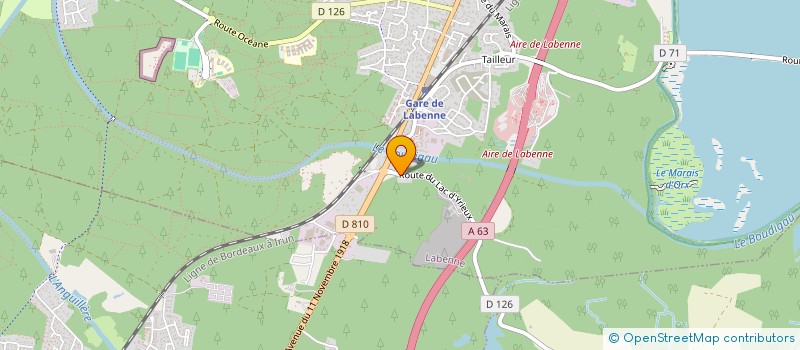 localisation de l'entreprise LAMALO  LABENNE