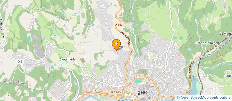 localisation de l'entreprise LAMAMY INVEST  FIGEAC