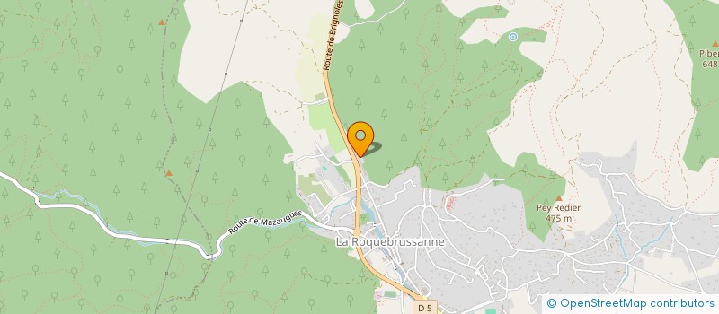 localisation de l'entreprise LAMANON  LA ROQUEBRUSSANNE