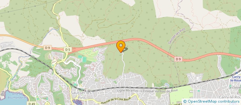 localisation de l'entreprise LAMANON  SAUSSET-LES-PINS
