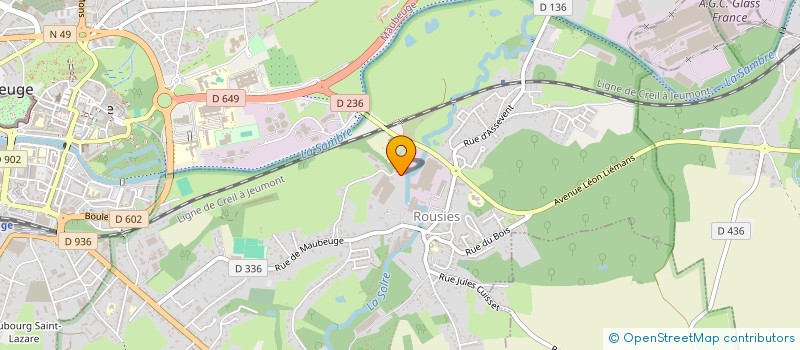 localisation de l'entreprise LAMANT  ROUSIES