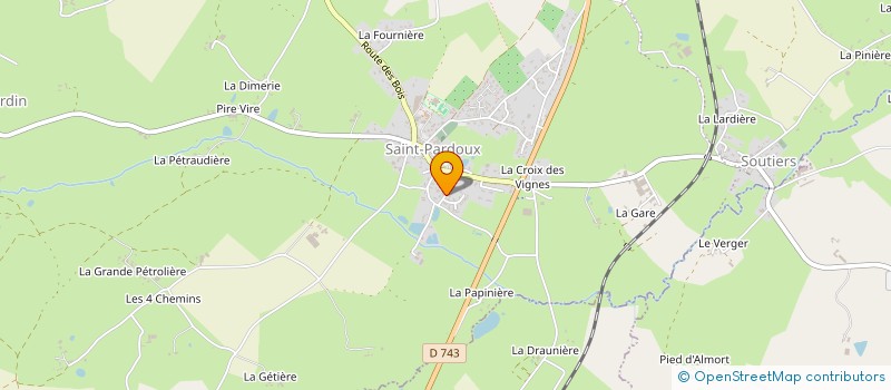 localisation de l'entreprise LAMARCHE  SAINT-PARDOUX-SOUTIERS