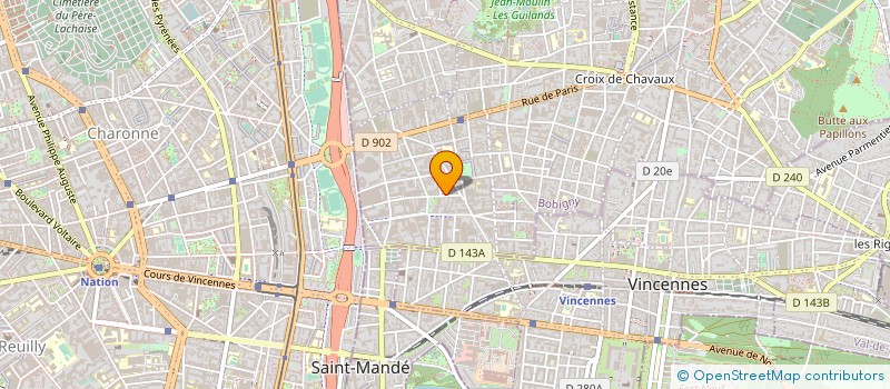 localisation de l'entreprise LAMARCHE INTERNATIONAL DISTRIBUTION SERVICE à MONTREUIL