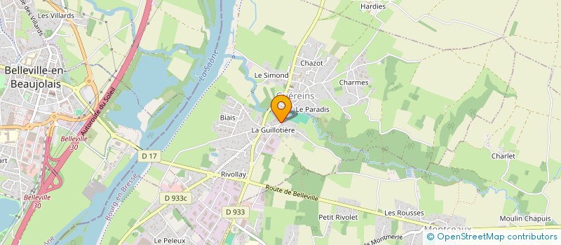 localisation de l'entreprise LAMARCHE TRAITEUR  GUEREINS