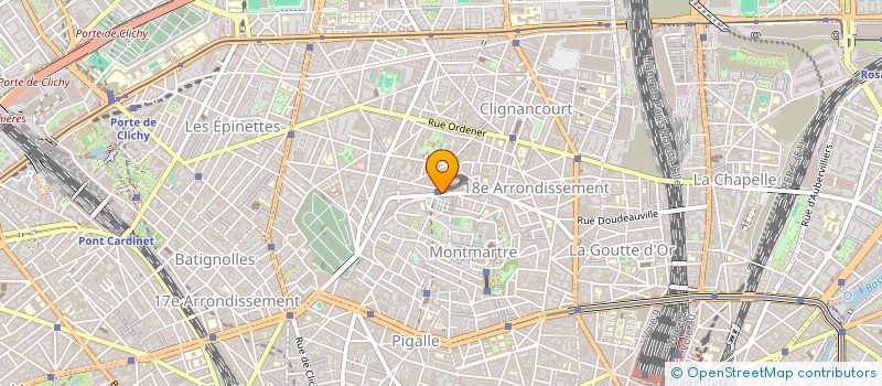 localisation de l'entreprise LAMARCK CAULINCOURT SACRE COEUR  PARIS