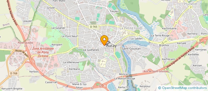 localisation de l'entreprise LAMARE à AURAY