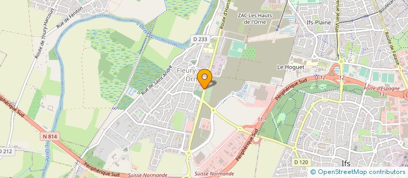 localisation de l'entreprise LAMARE & FILS à FLEURY-SUR-ORNE