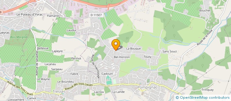 localisation de l'entreprise LAMARIEMORGANE  POMPIGNAC