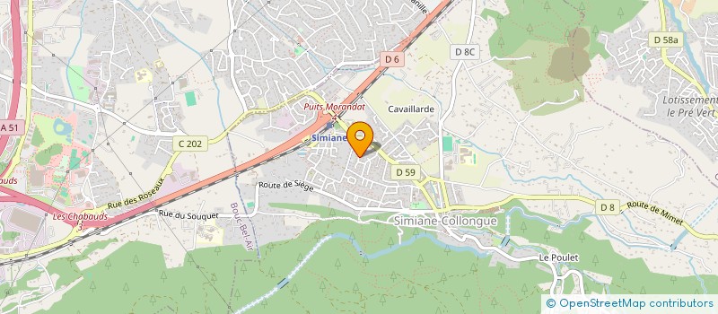 localisation de l'entreprise LAMARINI  SIMIANE-COLLONGUE
