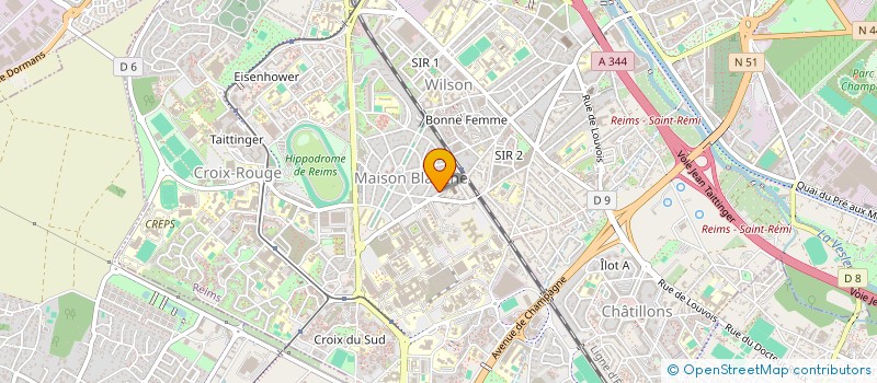 localisation de l'entreprise LAMARLE à REIMS