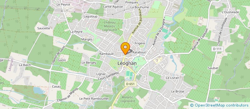 localisation de l'entreprise LAMARQUE J P ROMERO M  LEOGNAN